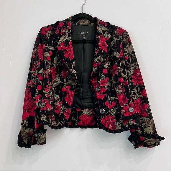 ESCADA flower/cherry jacket - Picture 4 of 8